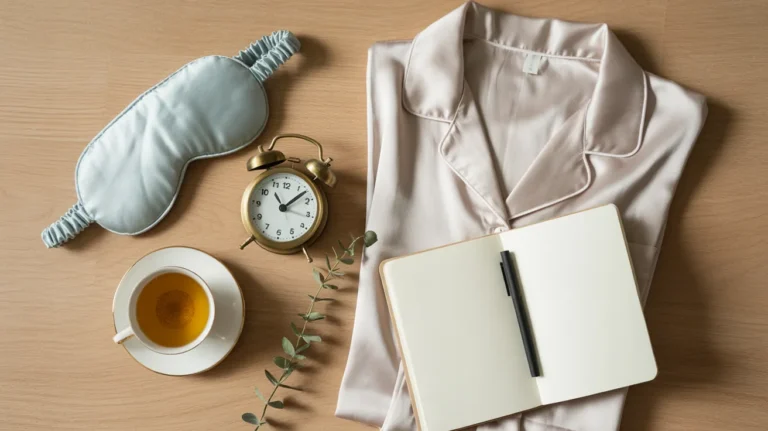 Calm Japanese sleep habits inspired bedroom setup for a restful night.