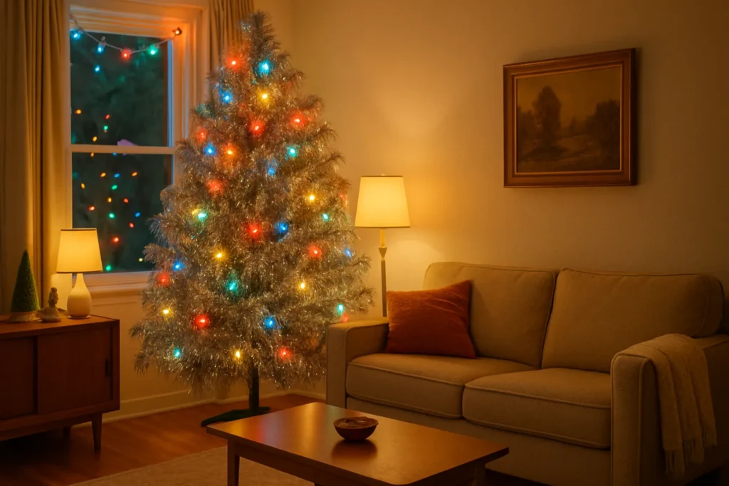 yourselflovehub.com rainbow Christmas lights decor