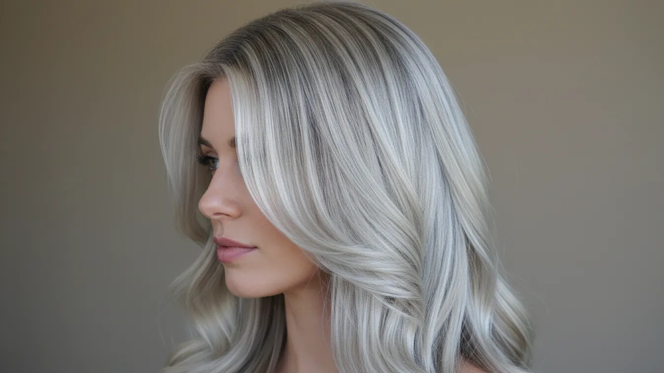 Icy Blonde Balayage Hair Ideas featured hairstyle with cool-toned blonde blend and soft waves