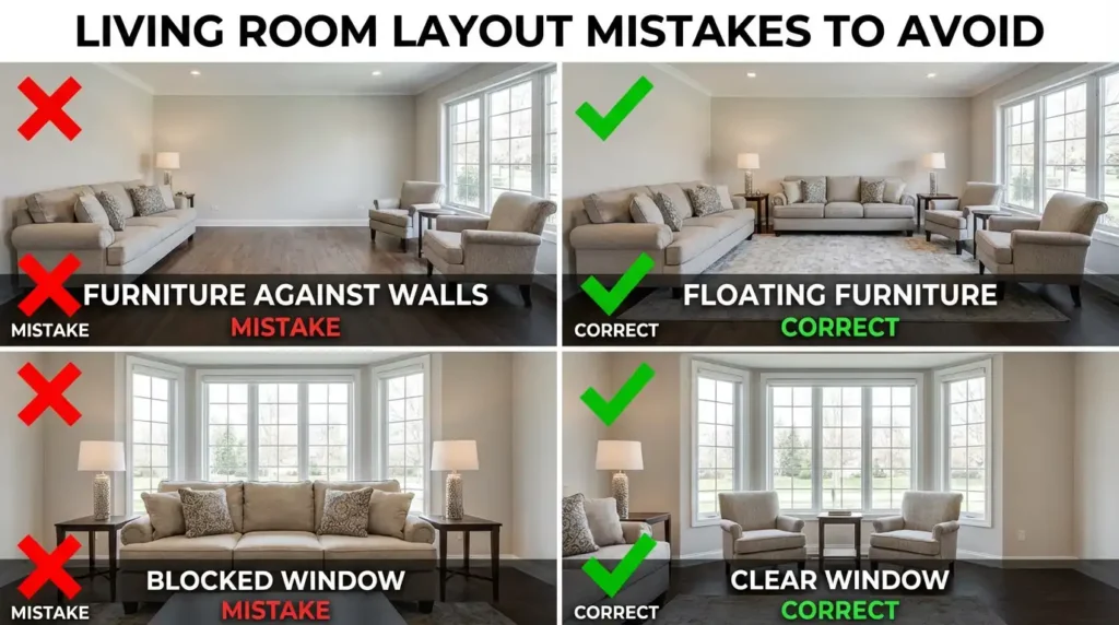 How to Decorate Your Living Room layout fixes for flow, spacing, and furniture placement