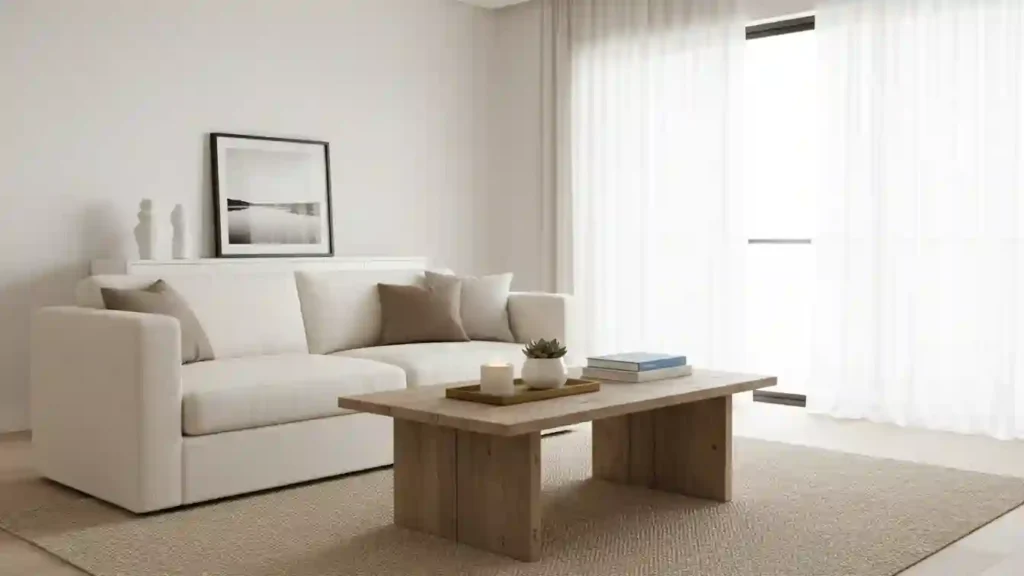 living room clutter reset with Yourself Love Hub