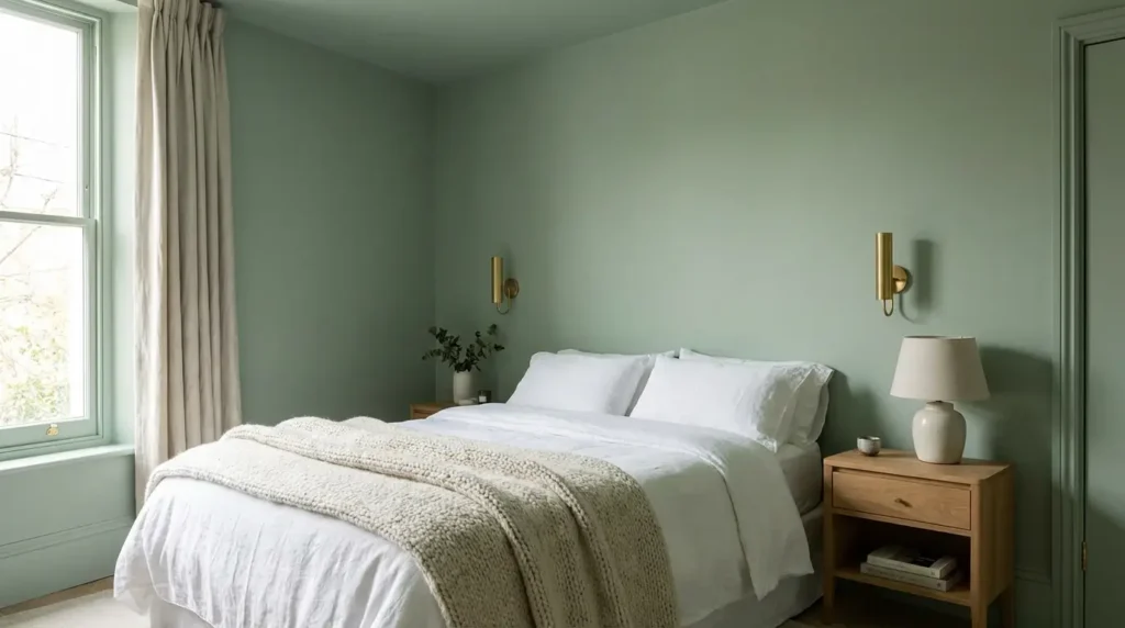 Elegant monochrome bedroom styling concept featured on yourselflovehub.com for visually expanding small spaces