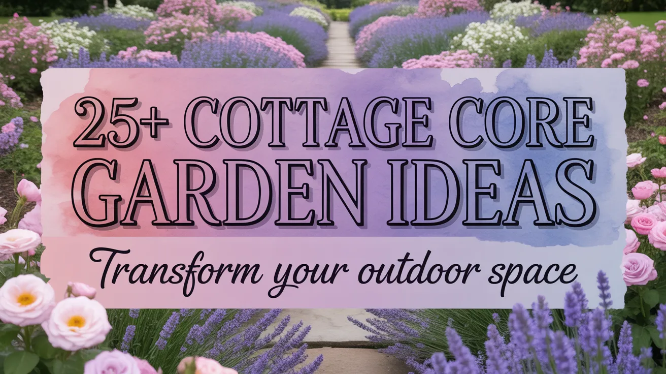 Cottage core garden design ideas