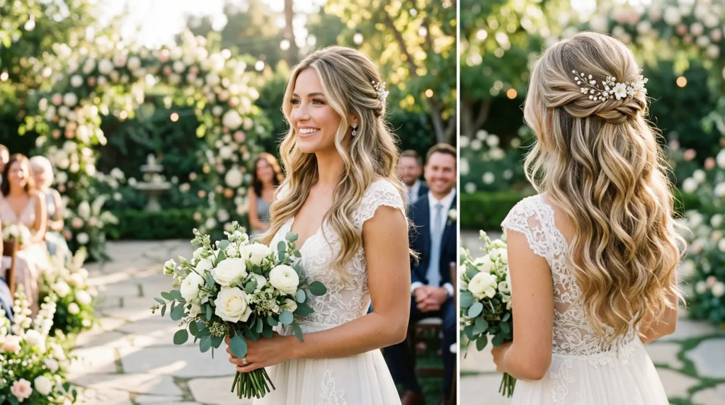 Half Up Half Down Hairstyles 2026 Wedding: 15 Elegant Looks to Fall in ...