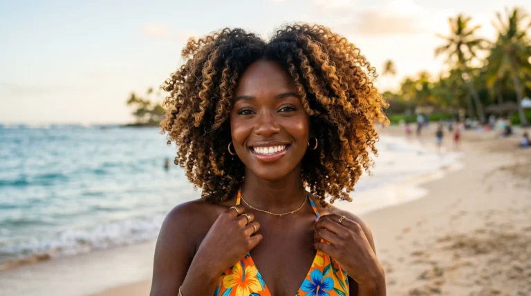Summer Hair Color for Dark Skin Women 2026 Honey Highlights and Glow-Boosting Shades
