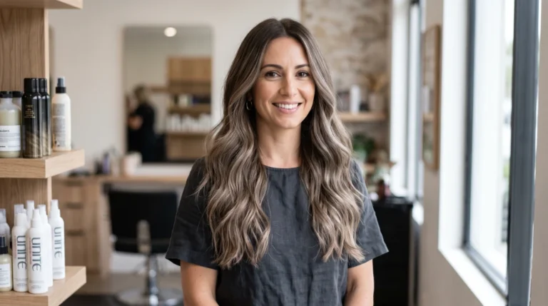 15 Pretty Ash Brown Balayage Ideas for Cool Skin Tones