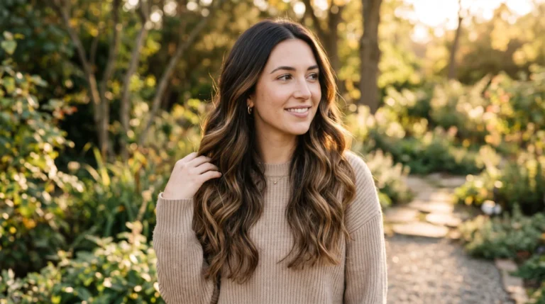 12 Beautiful Ideas for Caramel Balayage for Dark Brown Hair
