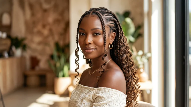Goddess Braids Hairstyles That Balance Elegance and Curls