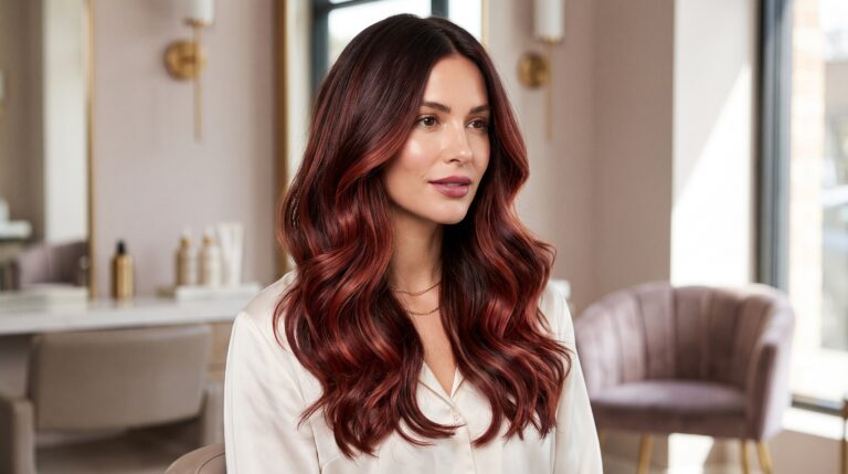 Red Balayage Hair Color Ideas for a Glamorous Vibe